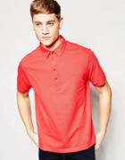 Farah Hayden Pique Polo Shirt - Red