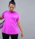 Asos 4505 Curve Training T-shirt In Loose Fit - Pink