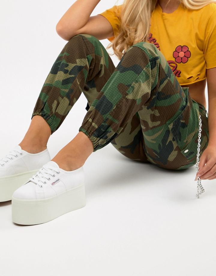 Superga 2802 Extreme Flatform White Sneakers - White