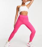 Asos 4505 Petite Icon Legging With Bum-sculpting Seam Detail And Pocket-pink