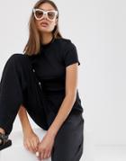 Weekday Turtleneck Top In Light Brown-beige