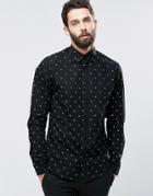 Only & Sons Shirt With All Over Print - Black