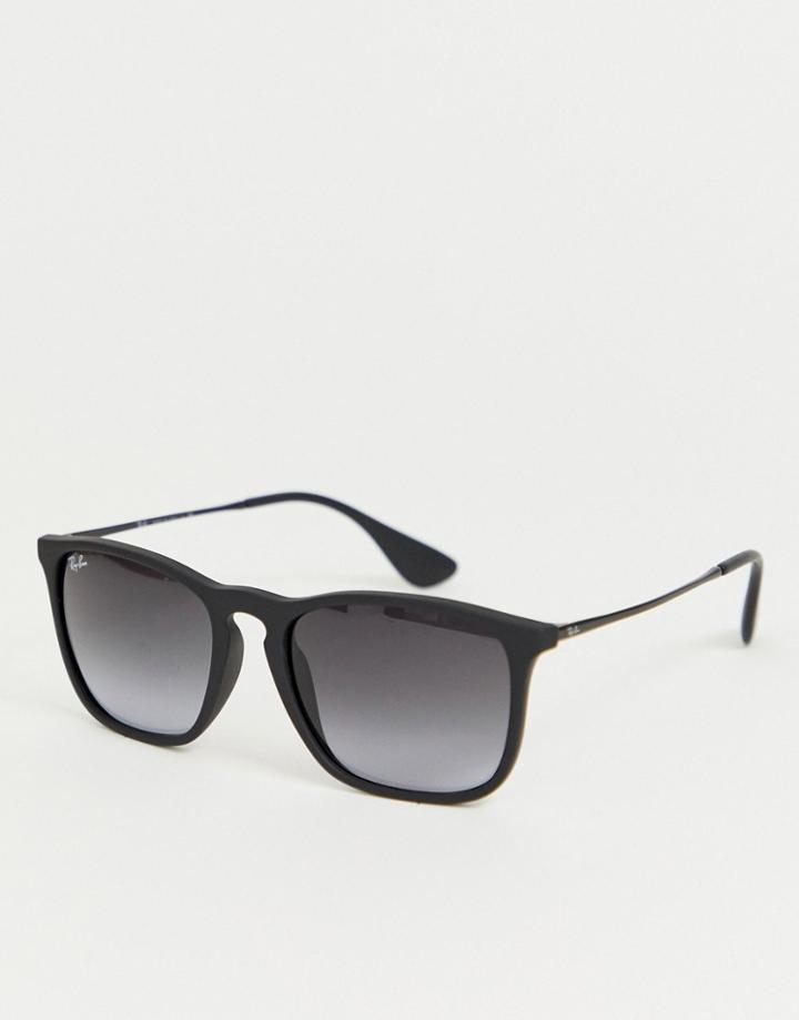 Ray-ban 0rb4187 Square Sunglasses - Black