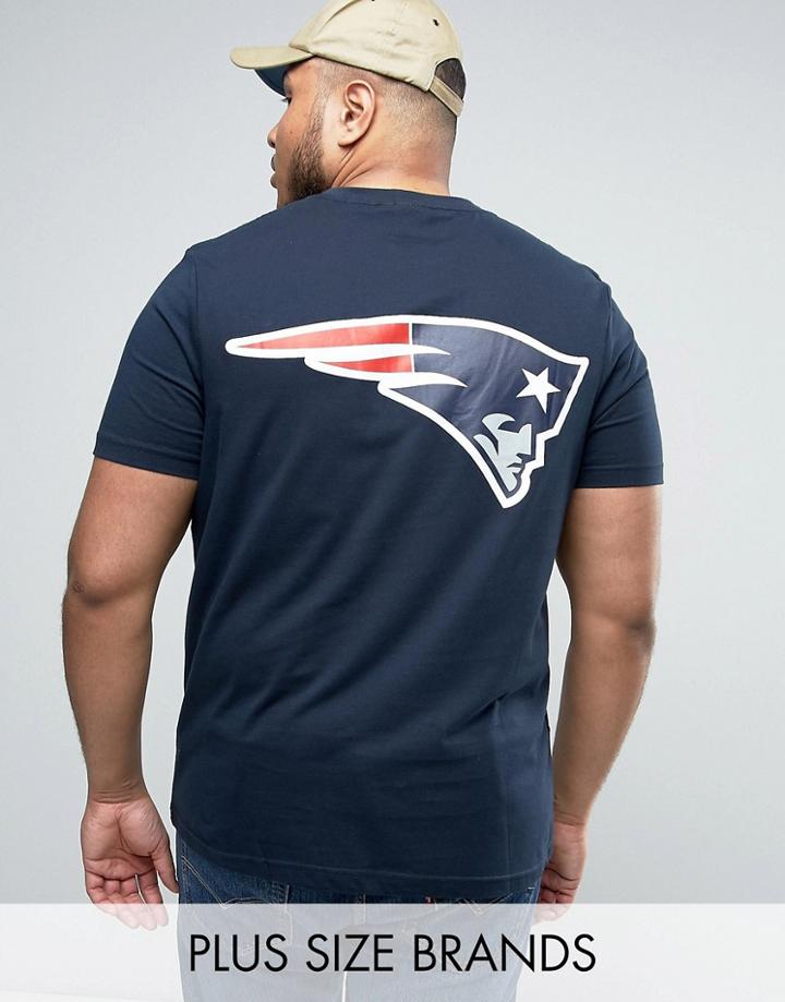 Majestic Plus Patriots Longline T-shirt - Navy