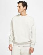 Nike Club Crew Neck Sweat In Stone-grey
