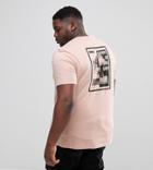 Asos Plus Relaxed T-shirt In Pink With Text Back Print - Pink