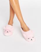 Chelsea Peers Sleeping Bear Slippers - Pink