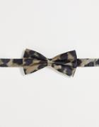 Bolongaro Trevor Smudged Leopard Bow Tie-black