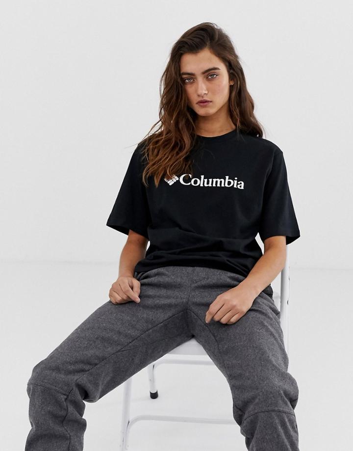 Columbia Csc Basic Logo Tee In Black - Black