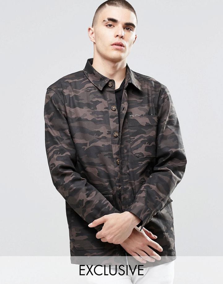 Don't Ask My Plan Camo Jacket - Brown