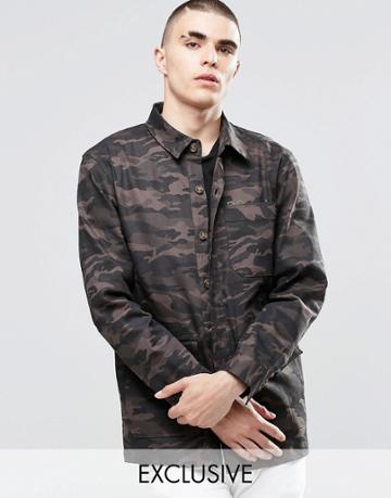 Don't Ask My Plan Camo Jacket - Brown