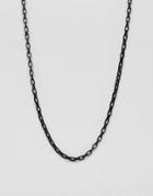 Icon Brand Black Chain Necklace - Black