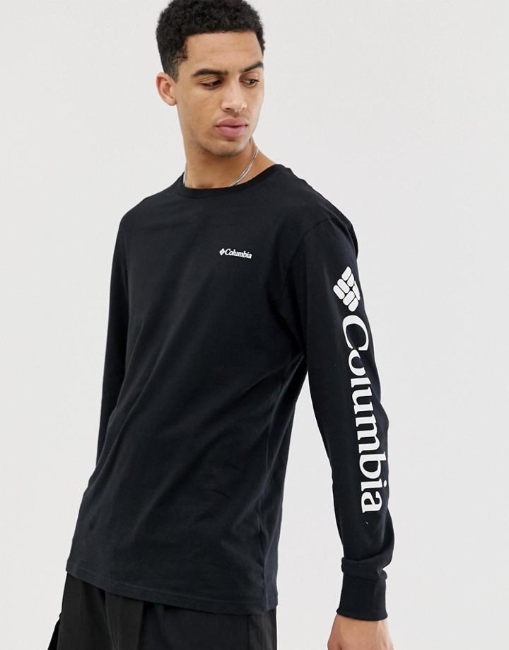 Columbia North Cascades Long Sleeve Top In Black