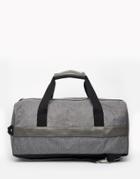 Asos Hybrid Carryall Backpack In Textured Canvas - Gray