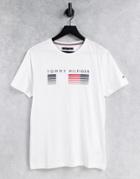 Tommy Hilfiger Faded Chest Logo T-shirt In White