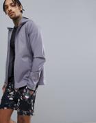 Asos 4505 Windbreaker With Breathable Mesh Panels-gray