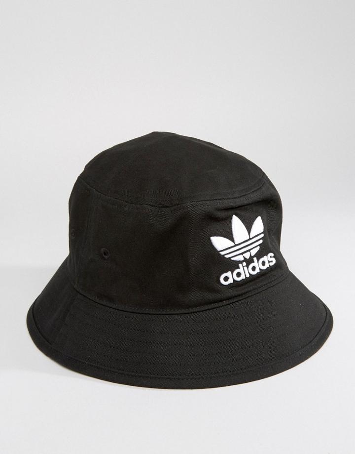 Adidas Originals Bucket Hat In Black Bk7345 - Black