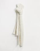 Free People Cloud Ribbed Scarf-white