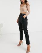 4th + Reckless Suit Pants With Side Buckle In Black