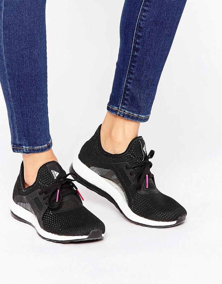 Adidas Pureboost X Sneakers In Black And White - Black