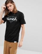 Diamond Supply T-shirt With Script Logo - Black