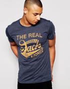 Jack & Jones T-shirt With Classic Logo Print - Navy