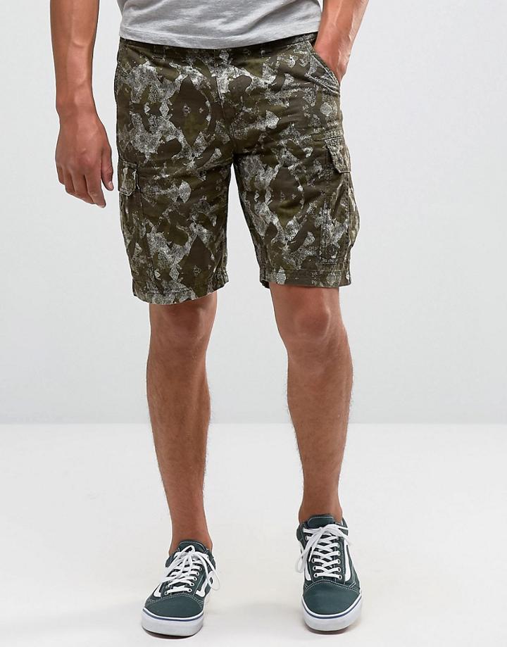 Element Printed Cargo Shorts - Black