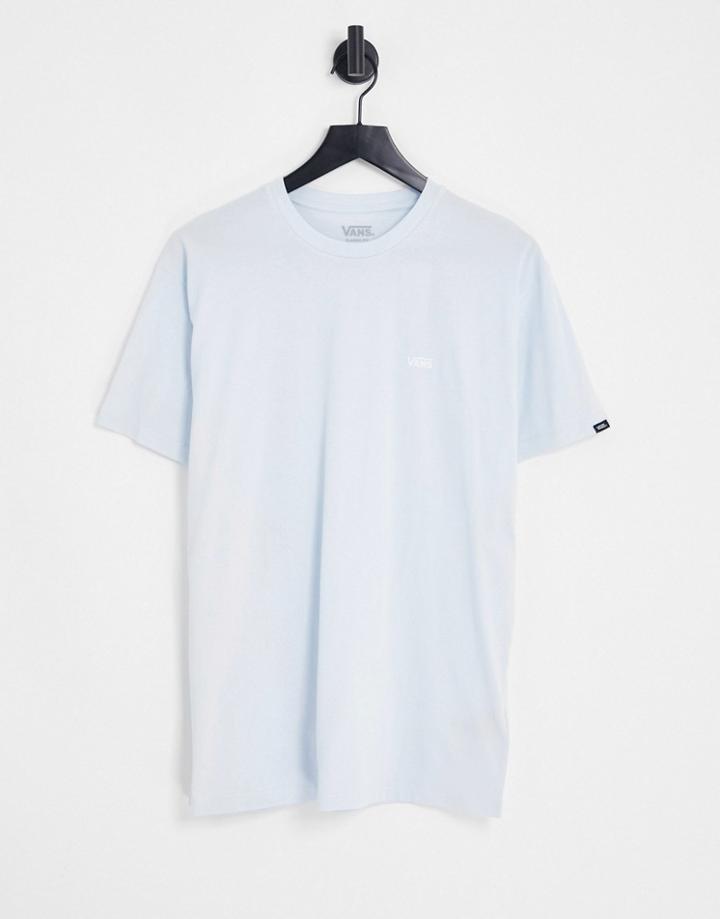 Vans Left Chest Logo T-shirt In Blue-white