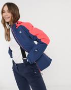 Dare 2b Radiate Jacket In Dark Denim & Neon Pink-multi