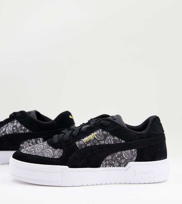 Puma Ca Pro Sneakers In Black Paisley Print - Exclusive At Asos