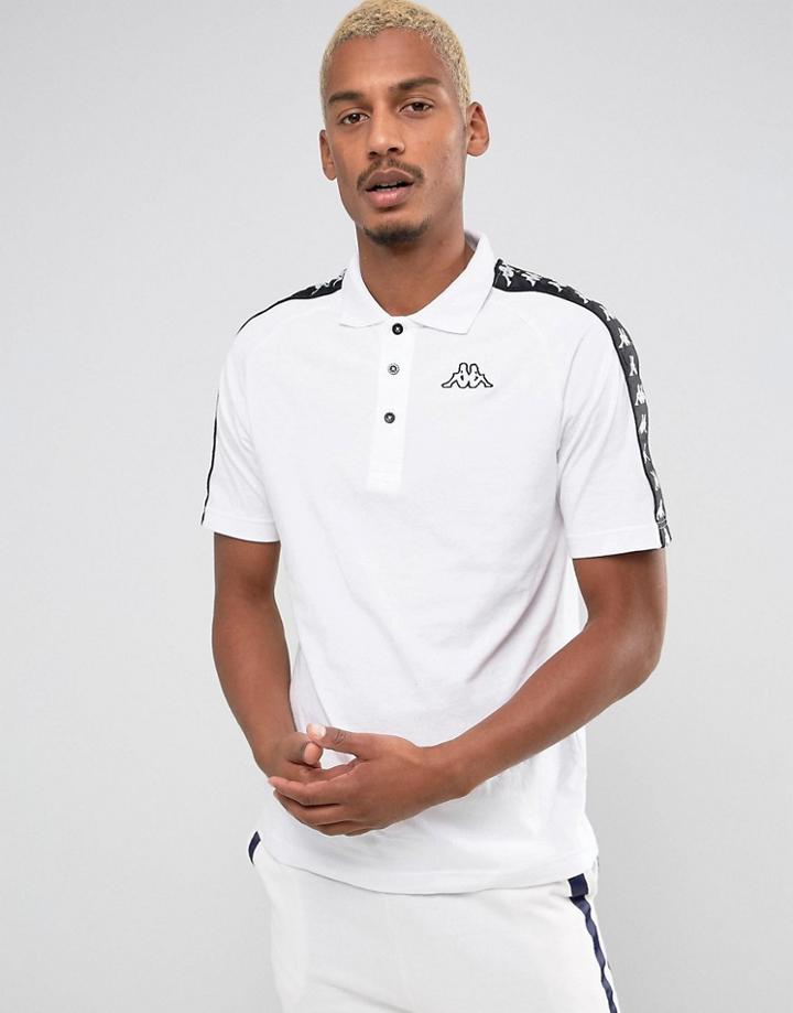 Kappa Branded Polo Shirt - White