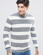 Minimum Stripe Knit Sweater - Navy