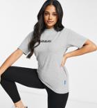 Napapijri Box T-shirt In Gray Exclusive At Asos-grey