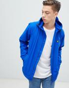 Lyle & Scott Zip Thru Hooded Windbreaker In Blue - Blue