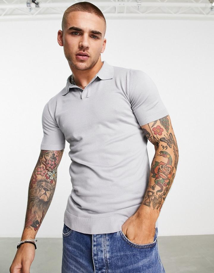 Bolongaro Trevor Notch Collar Short Sleeve Polo-blue