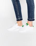 Adidas Originals Miss Stan White & Green Sneakers - White