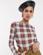 Cheap Monday Explicit Long Sleeved Check Top