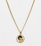 Craftd Wolf Pendant Neck Chain In Gold