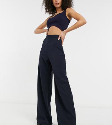 Vesper Tall High Waist Balloon Leg Pants In Navy