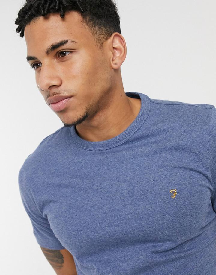 Farah Danny Cotton T-shirt In Blue