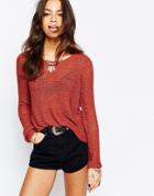 Only Geena Knit Sweater - Red