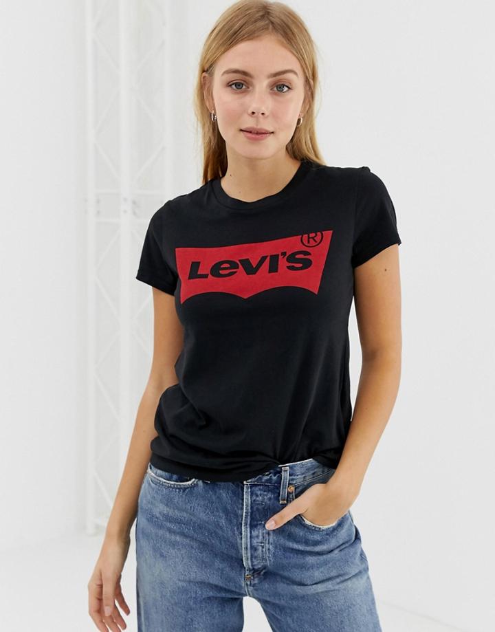 Levi's Perfect T-shirt With Batwing Logo-black