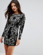 Ivyrevel Jacquard Knitted Bodycon Mini Dress - Multi