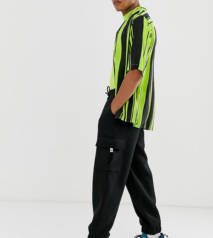 Collusion Utility Sweatpants In Black - Black