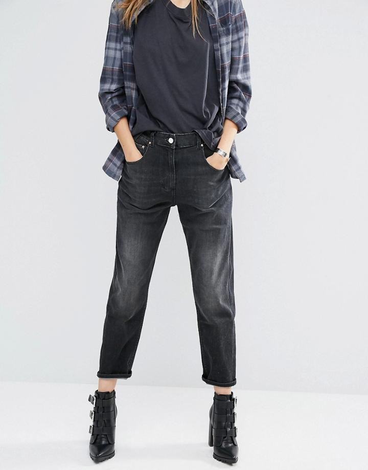Religion Wilde Boyfriend Jeans - Black