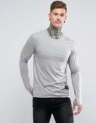 Religion Long Sleeve Muscle T-shirt With Thumb Hole - Gray