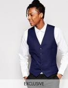 Noak Vest In Super Skinny Fit - Navy