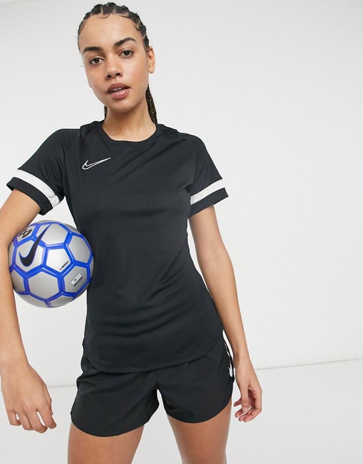 Nike Football Academy Dry T-shirt In Black