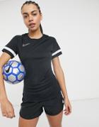 Nike Football Academy Dry T-shirt In Black