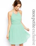 Asos Petite Prom Dress With Necklace Detail - Mint